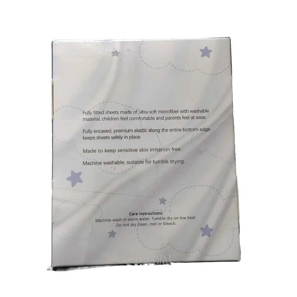 Cold Wind Playard Fitted Mattress Sheets NEW Rainbow 2 pk. Fits 39x27 Mini Crib